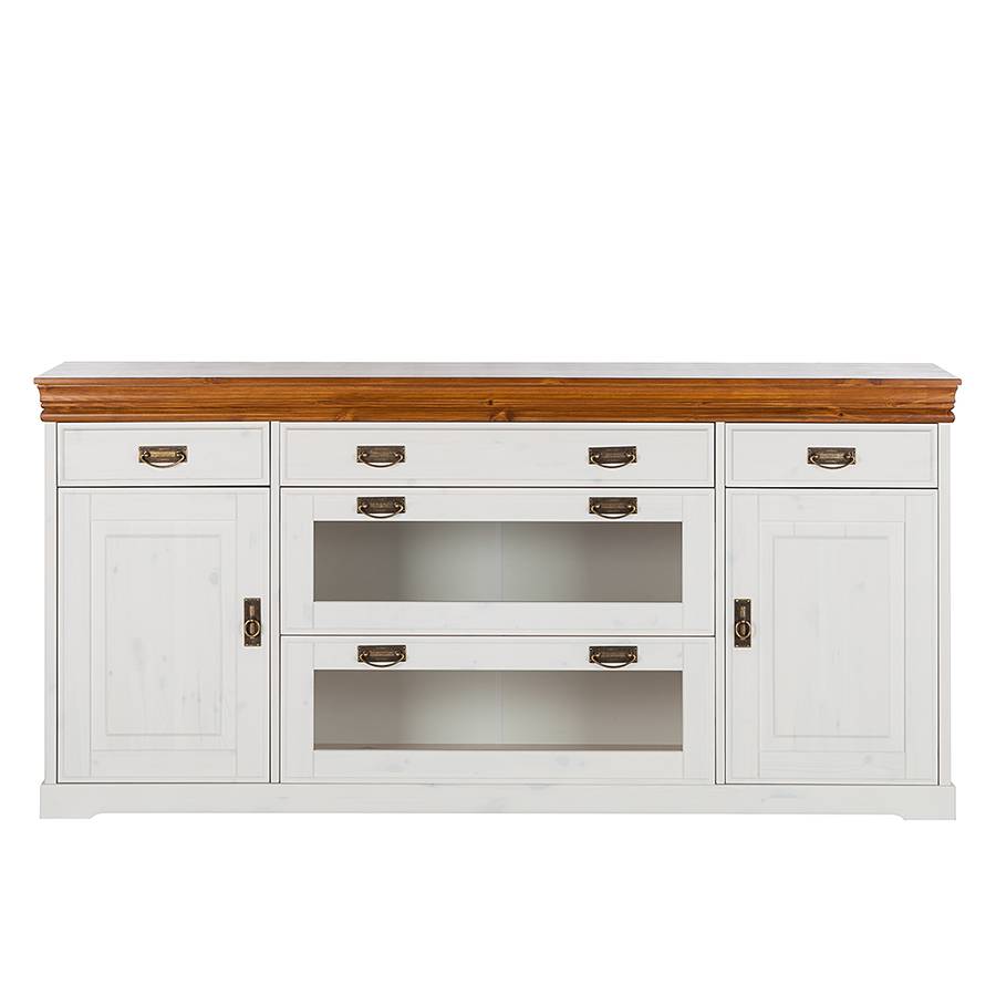 Sideboard Sideboard braun Formentera Kiefer Formentera MassivWeiß vmN08nw
