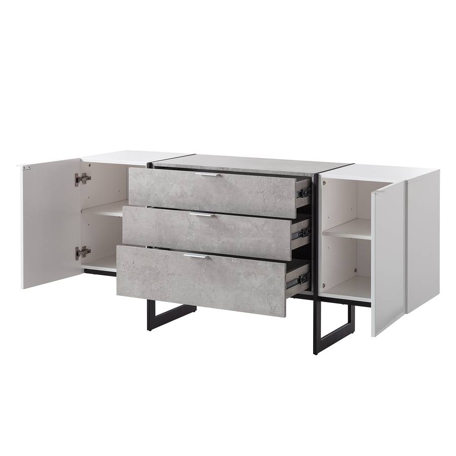 Béton Blanc Buffet Blanc Kempton BrillantImitation BrillantImitation Buffet Kempton Béton knw0OP8