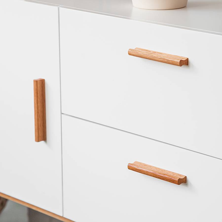 Massiv Sideboard I Lindholm Weiß eiche Dekor GMpqzVSU