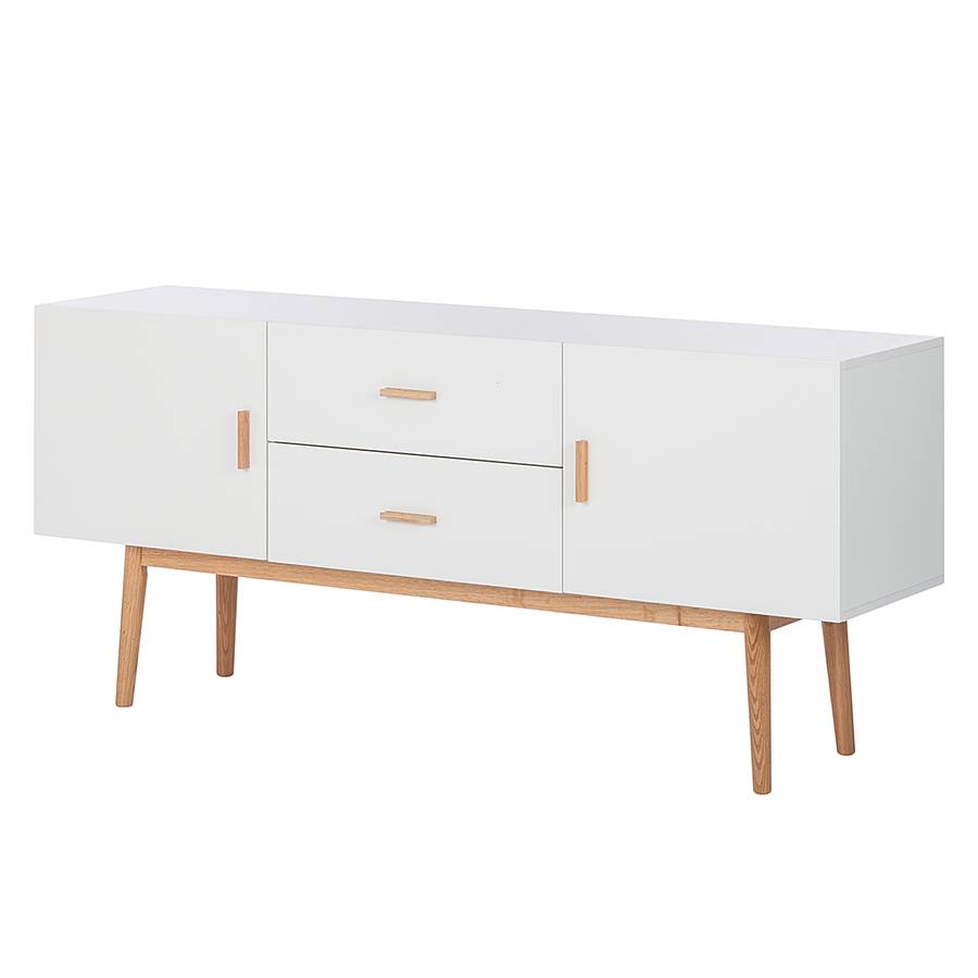 Massiv Sideboard I Lindholm Weiß eiche Dekor GMpqzVSU