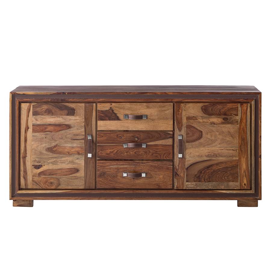 Sheesham Khan Ii Buffet MassifImitation Cuir 54AjLR