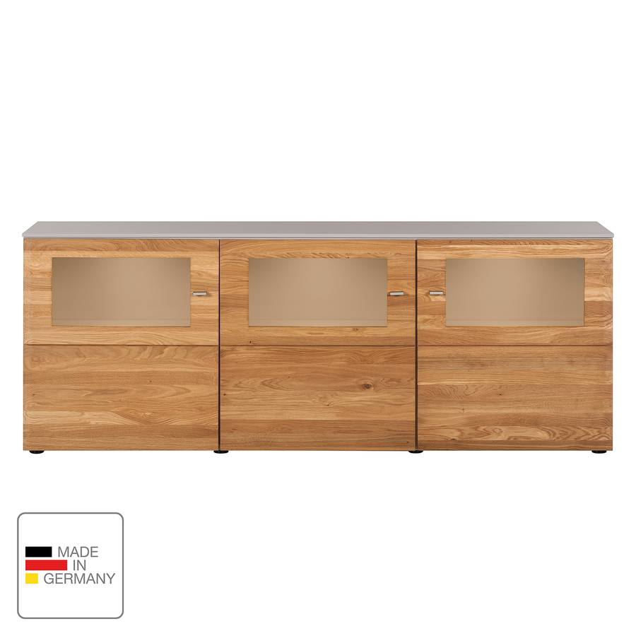 NoueuxGris PlatineAvec Éclairage Solano Ii Buffet Chêne PuXZiTwOk