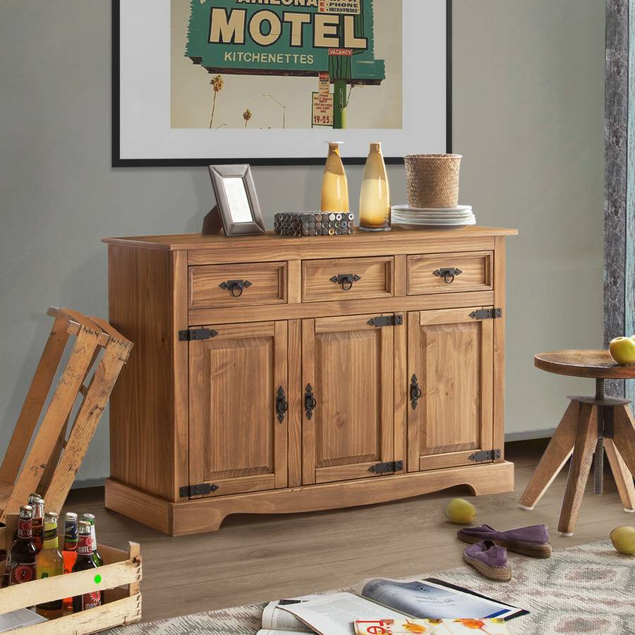 3 PortesPin Ciré Zacateca Buffet Massif Ancien OiukXZPT