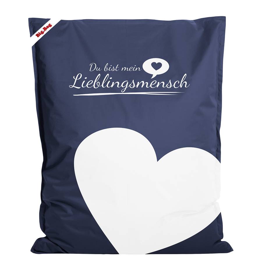 Bigbag Lieblingsmensch Lieblingsmensch Sitzsack WebstoffBlau Sitzsack Bigbag CBdoeWrx