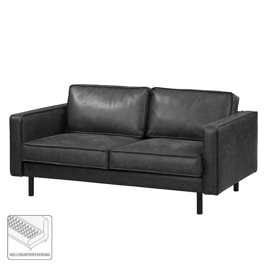 Dodge2 Fort Fort Sofa sitzerAntiklederlookSchwarz Sofa Sofa Dodge2 sitzerAntiklederlookSchwarz 8n0kwOP