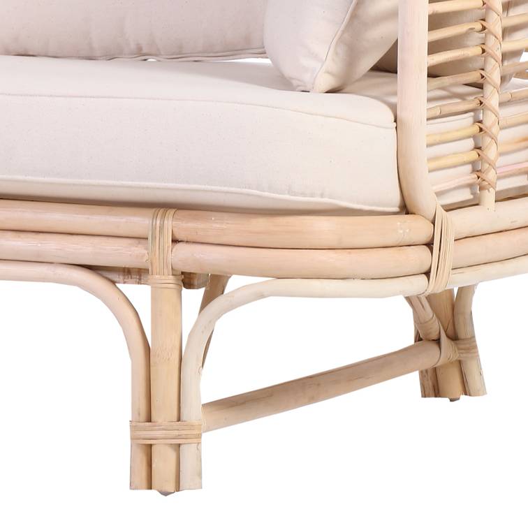 Sofa sitzerRattanrohrCreme braun Murlo2 braun Sofa Murlo2 sitzerRattanrohrCreme AR54jL
