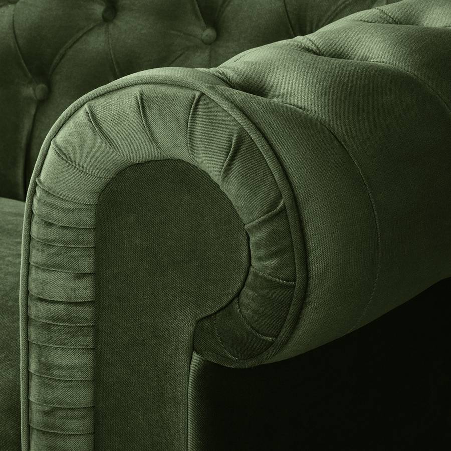 Chesterfield Fauteuil Pintano Vieilli Chesterfield Vert Fauteuil R3AL45j