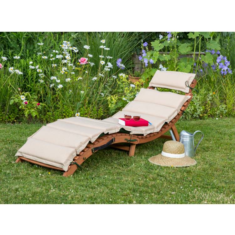 MassifTissuVert Ii Longue Beige Chaise Eucalyptus Ipanema LA35jR4