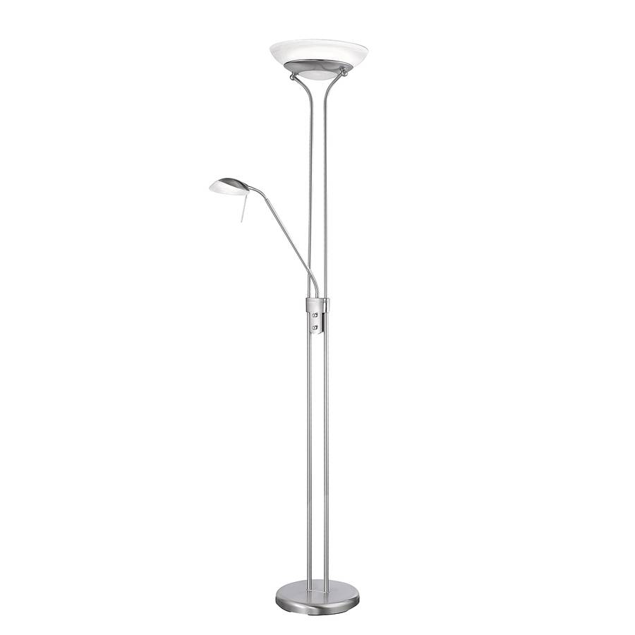 Argenté Ampoules Nickel Lampadaire Breydin 2 3LA45Rjq