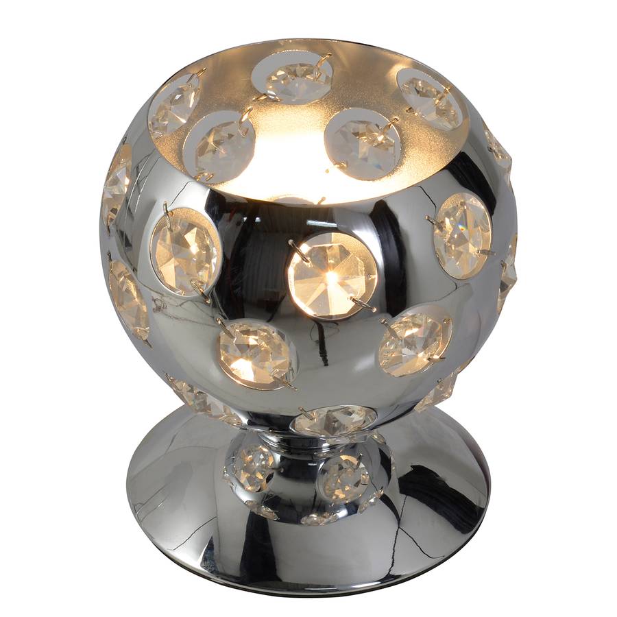 Metall Tischleuchte kunststoffSilber 1 Diamond Näve flammig By TJF1lcK