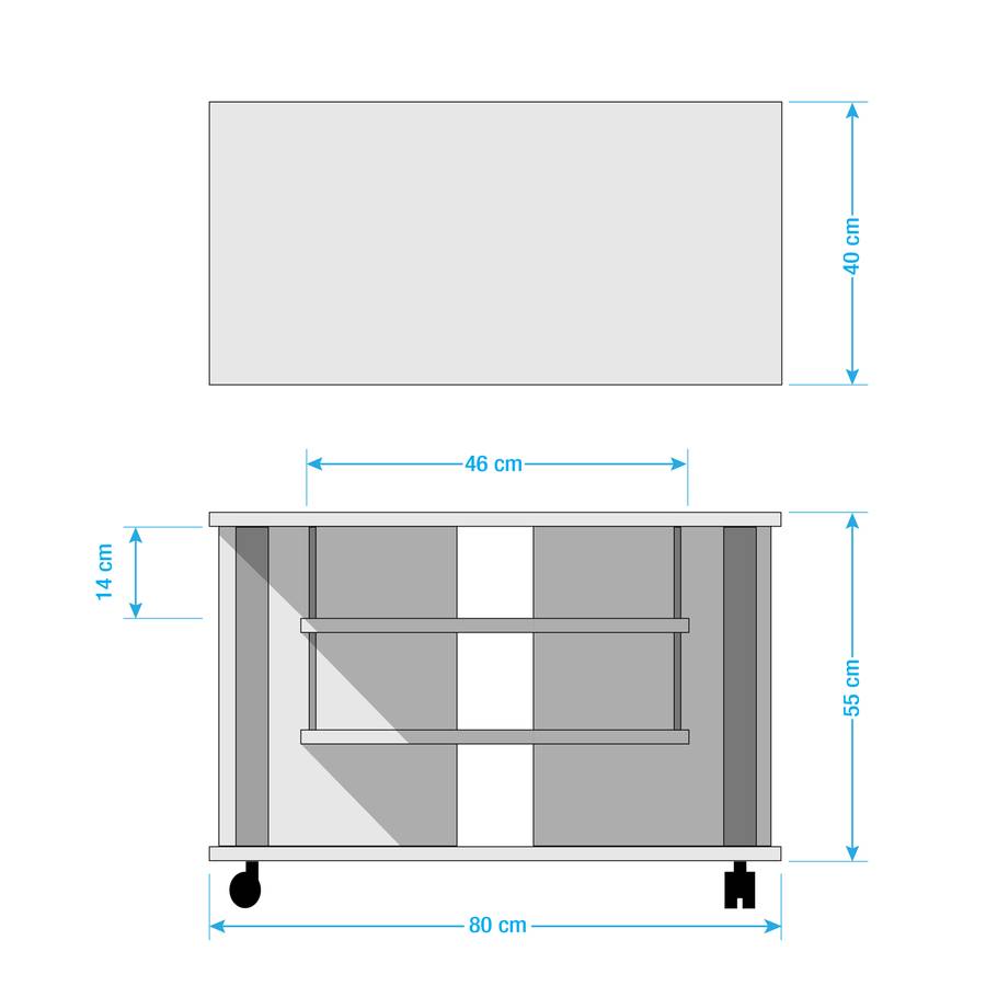 Tv Dekor rack Felia Sonoma Eiche Aj3L45R