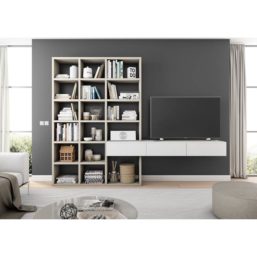 wand Emporior Iii HellbeigeWeiß294 Matt Cm Tv rdexBCo