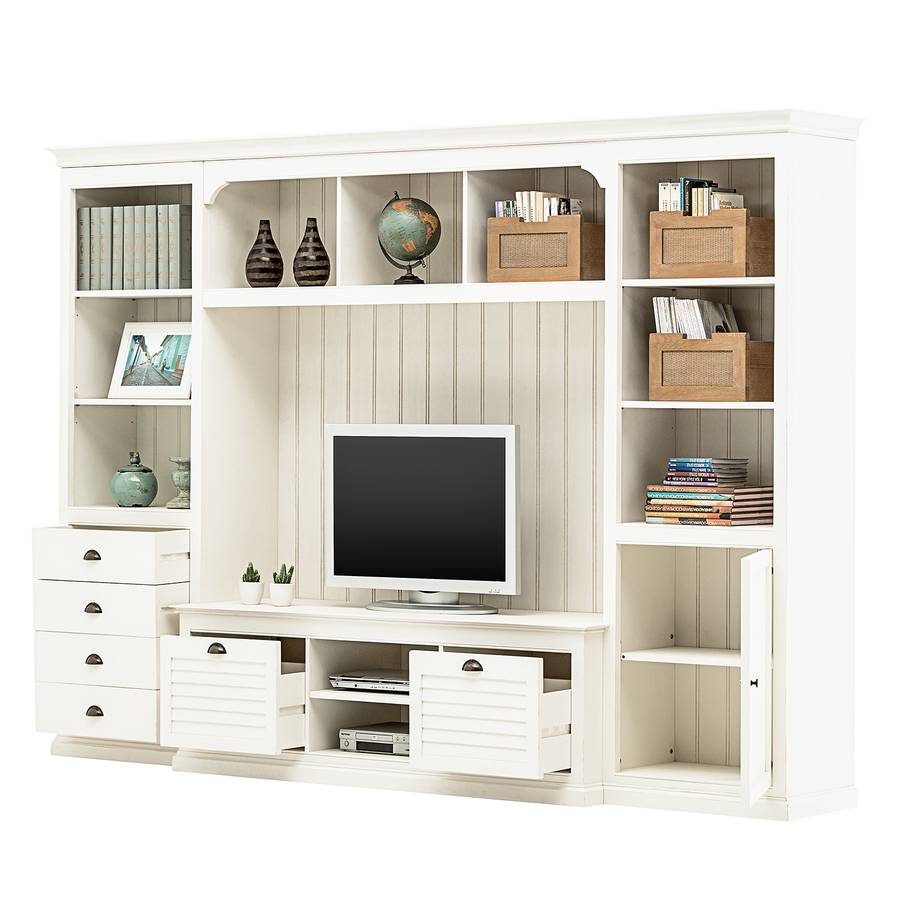 Sollerön Tv WeißSchwarz Ii wand Pinie AL345Rjcq