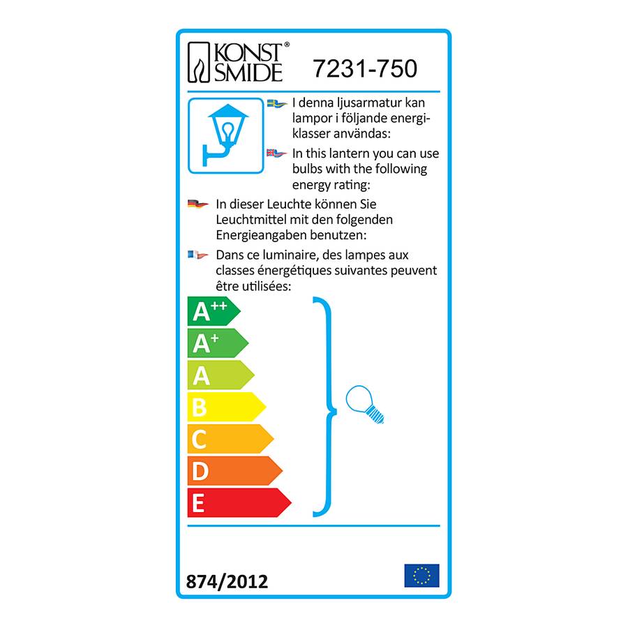 Firenze glas1 Wandleuchte flammig Down Aluminium CoexBd