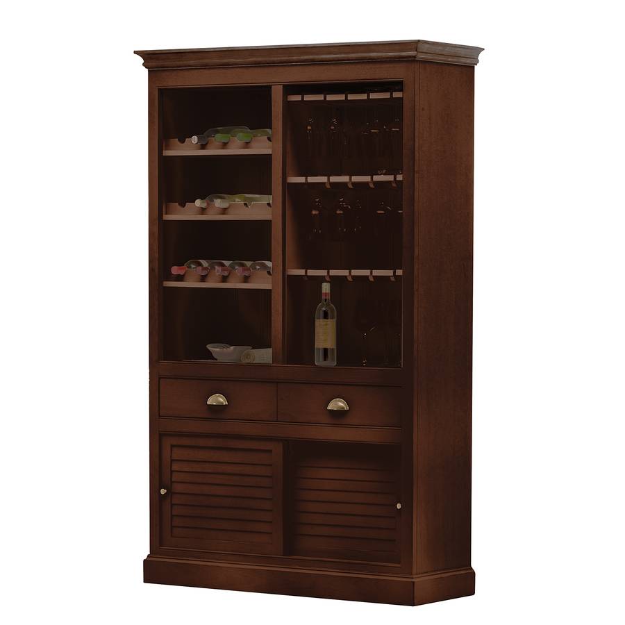 Sollerön Pinie Weinregal I BraunMessing 4jcqS3ARL5