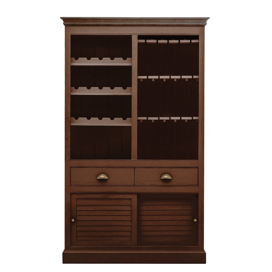 Sollerön Pinie Weinregal I BraunMessing 4jcqS3ARL5