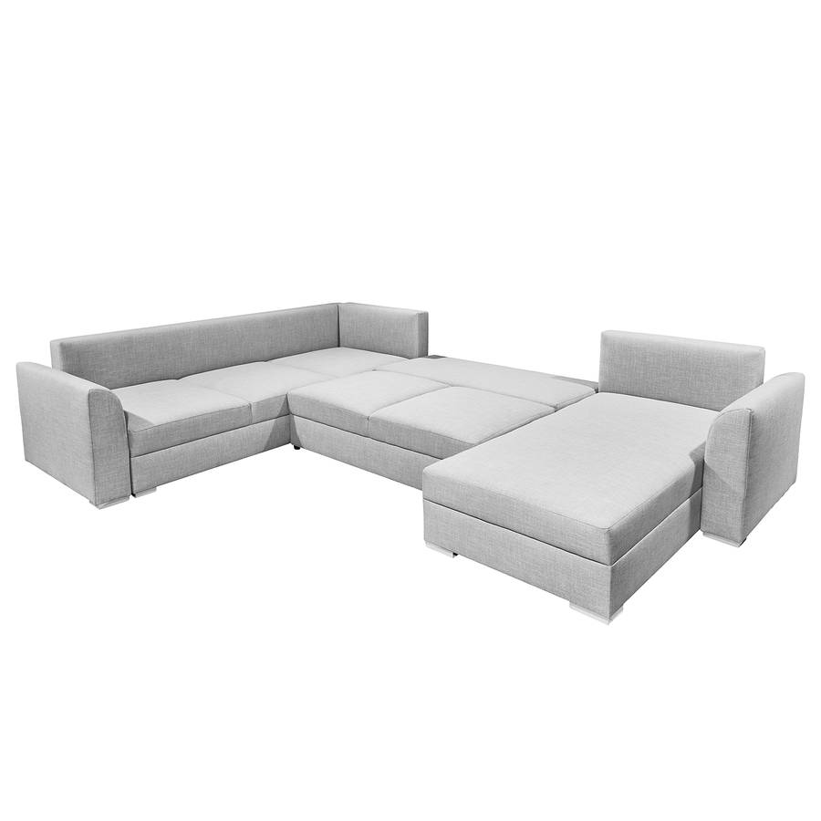 Canapé Clair Gris Jessheimconvertible Panoramique ConvertibleTissu 0POknw