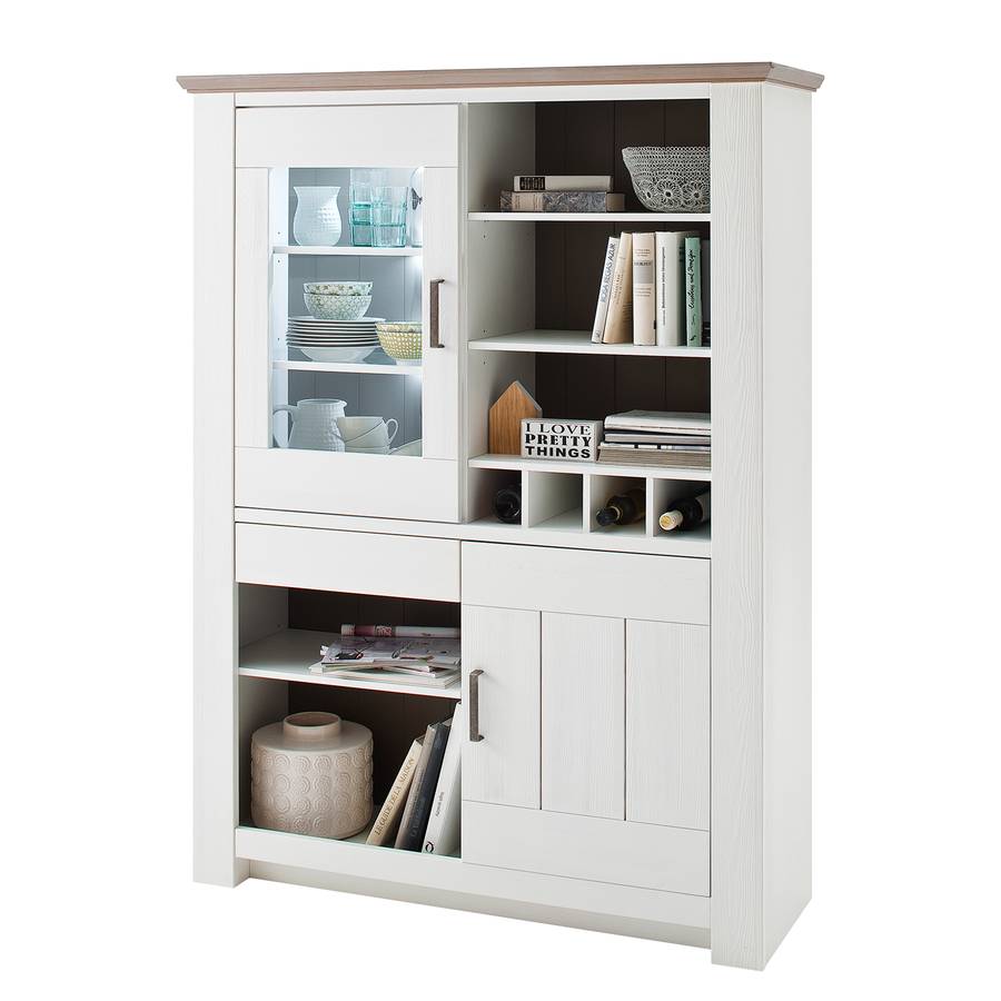 Maquili Buffet MassifBlancTaupe Haut Ii En Pin Partiellement WdCrxoeB