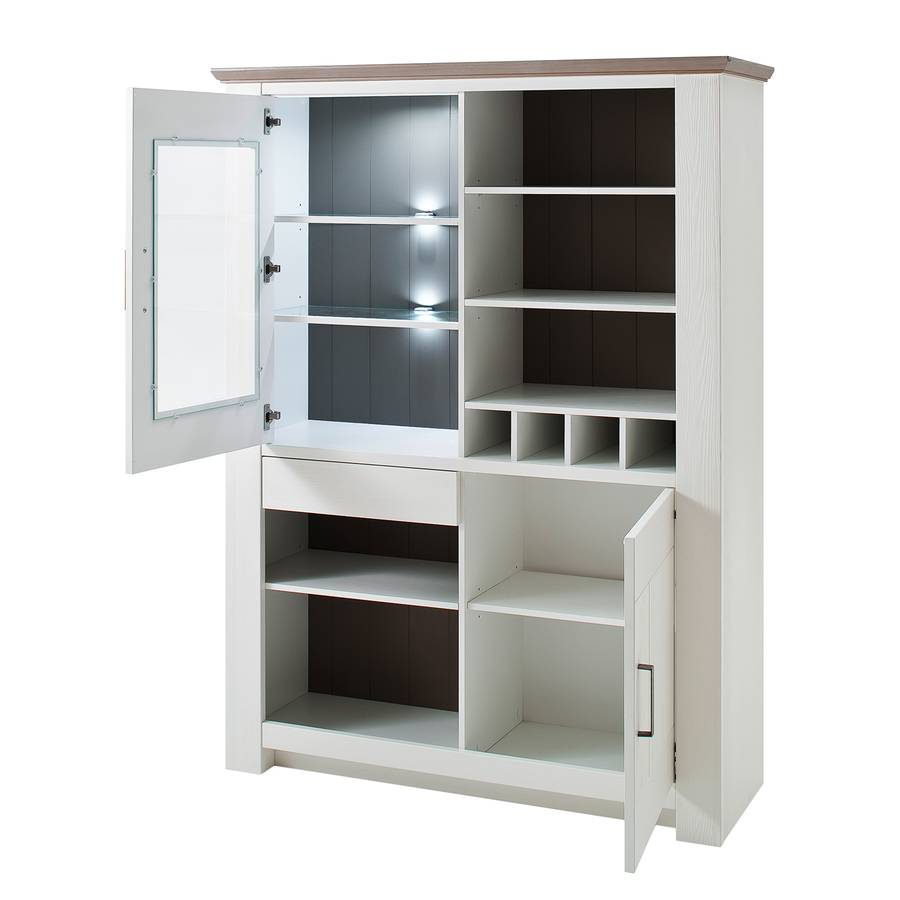 Maquili Buffet MassifBlancTaupe Haut Ii En Pin Partiellement WdCrxoeB