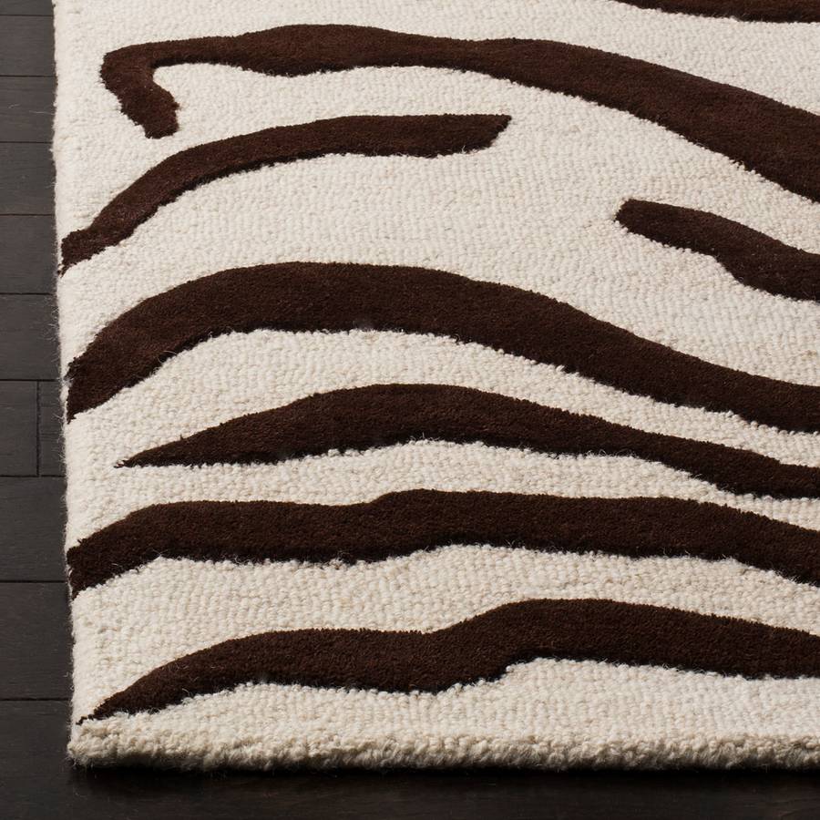 X 300 Cm MarronCrème200 Tapis En Nahla Laine mO8nyvN0w