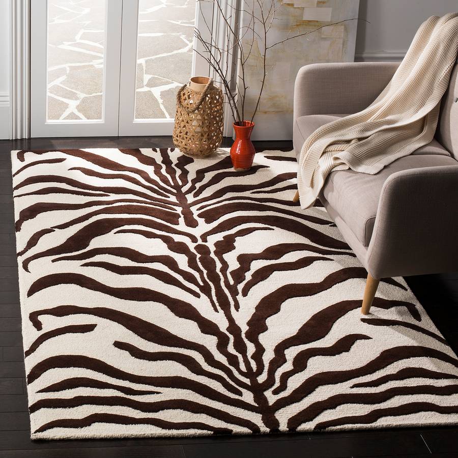 X 300 Cm MarronCrème200 Tapis En Nahla Laine mO8nyvN0w