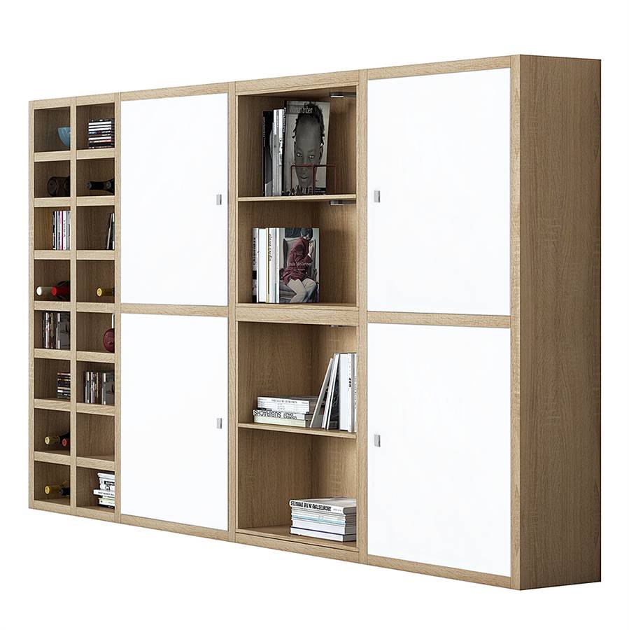 Ix Emporior a WeißEiche Xl Dekor Regalwand 1FcTJKl