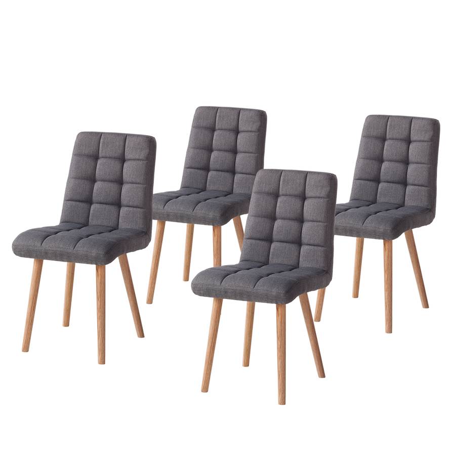 Lot De 4 Chaises De Salle à Manger Beiges - Style Classique - Occasion