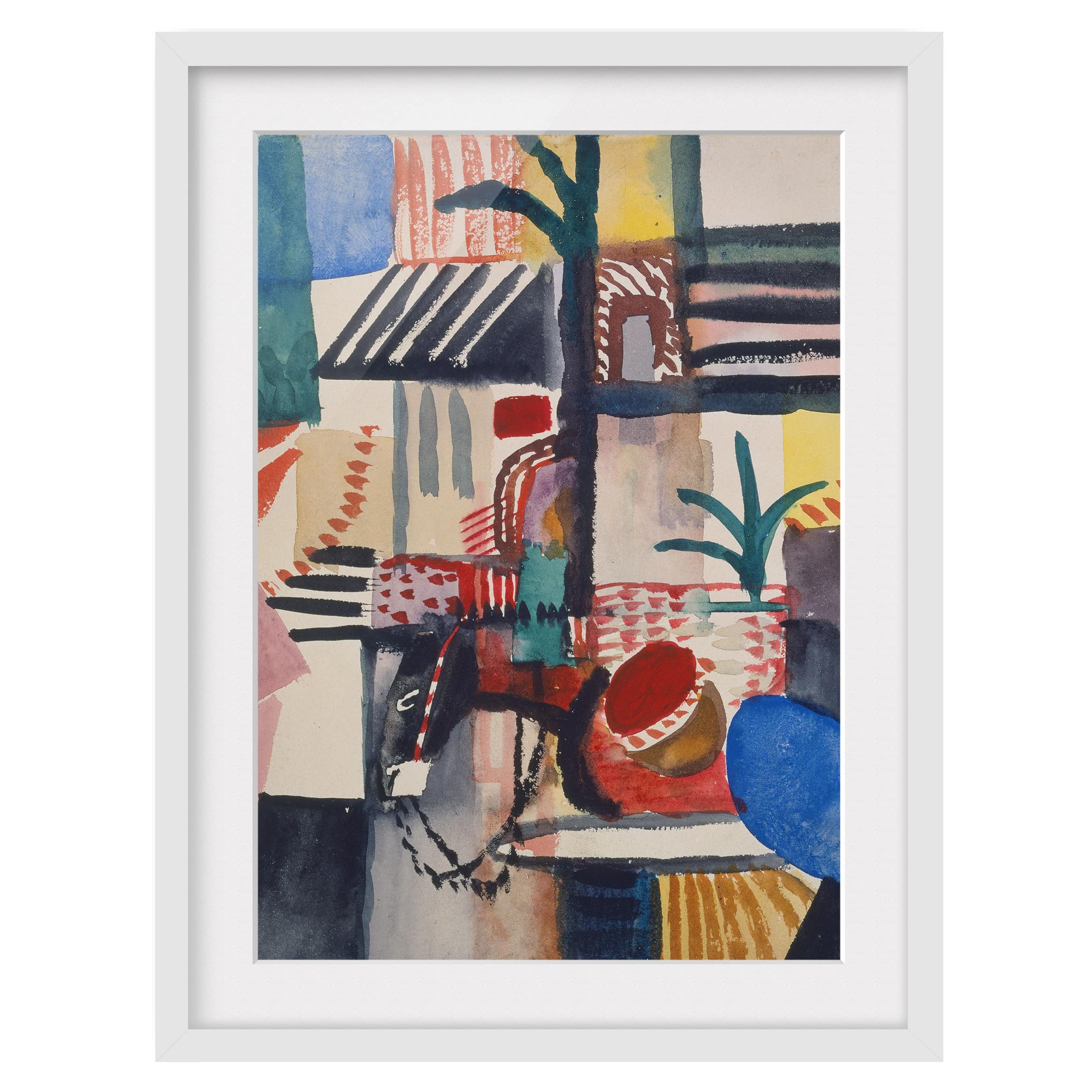 Impression d’art homme avec un âne II