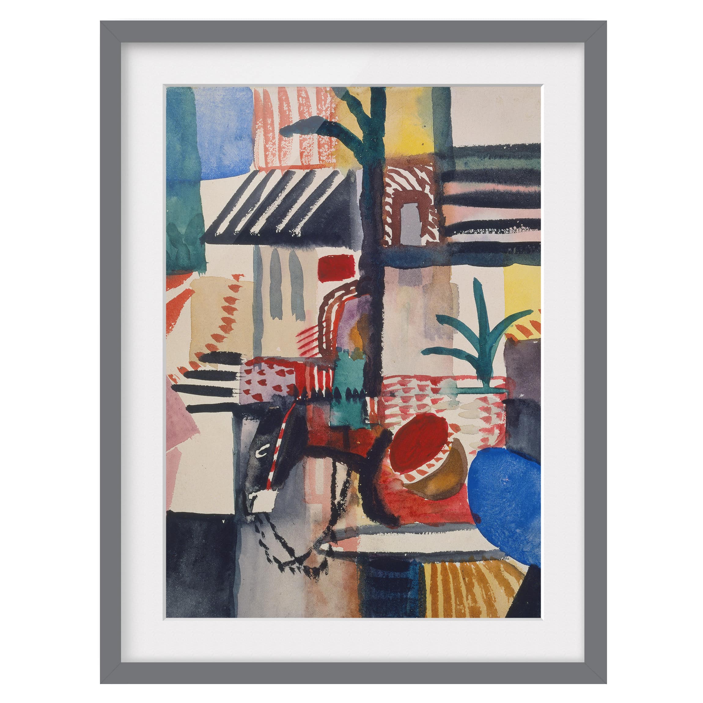 Impression d’art homme avec un âne III