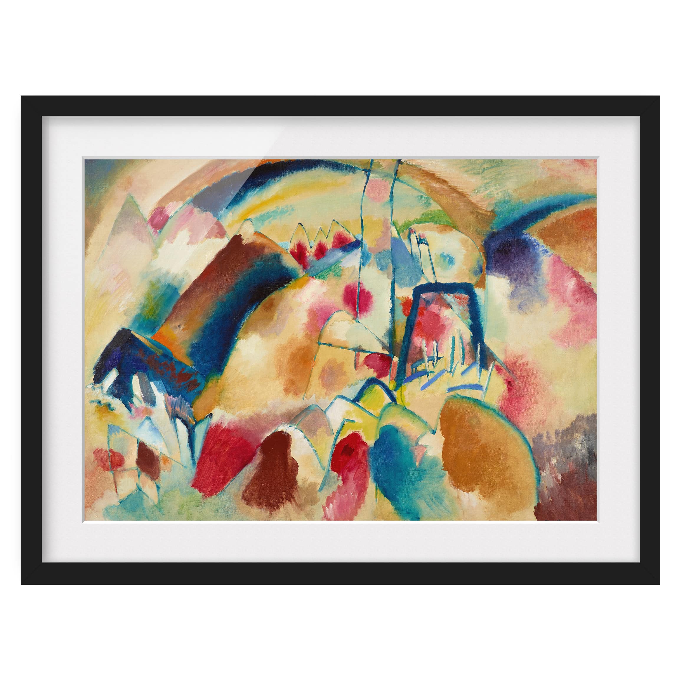 Impression d’art paysage avec église I