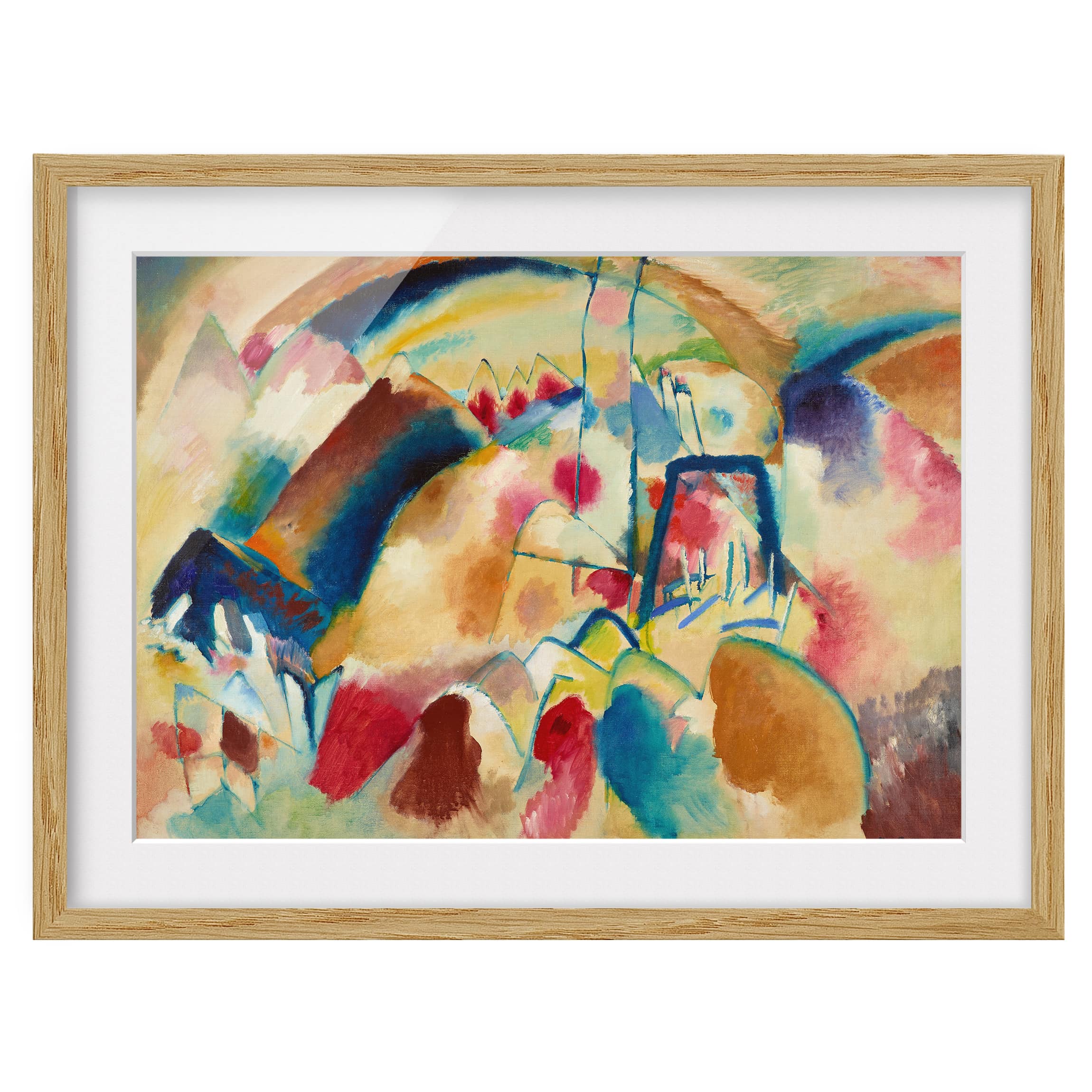 Impression d’art paysage avec église IV