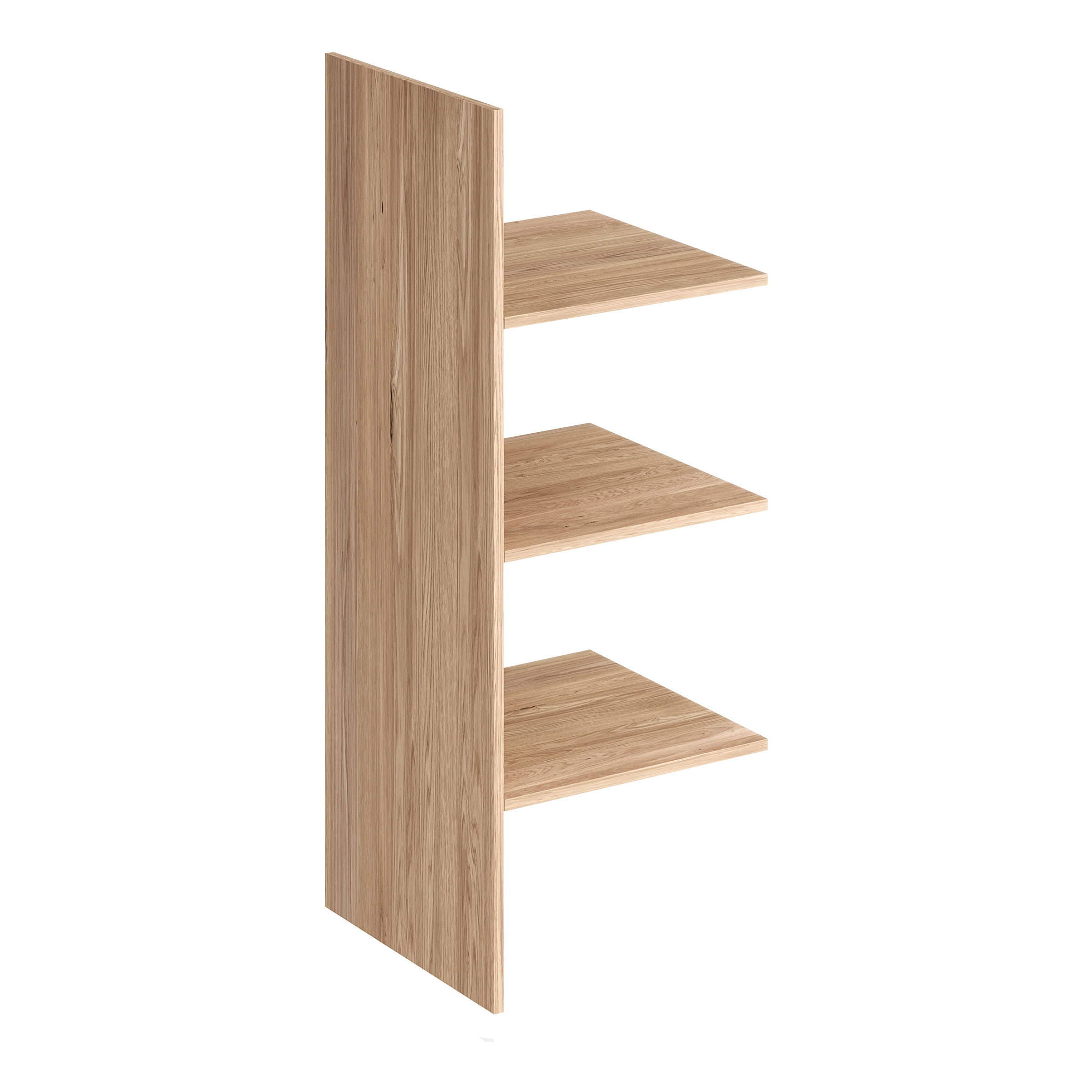 Libreria JULIETTE 6 Ripiani Con Doghe In Legno Rovere – 80x30x143 Cm – Armadio E Scaffali Aperti