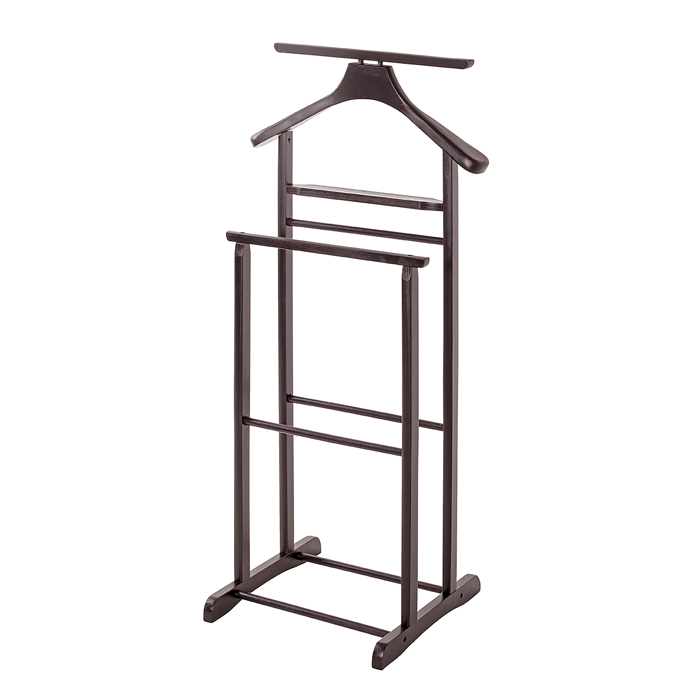 Valet De Chambre En Bois Veoh 102cm - Marron Foncé, Paris Prix, Rangement Vêtements