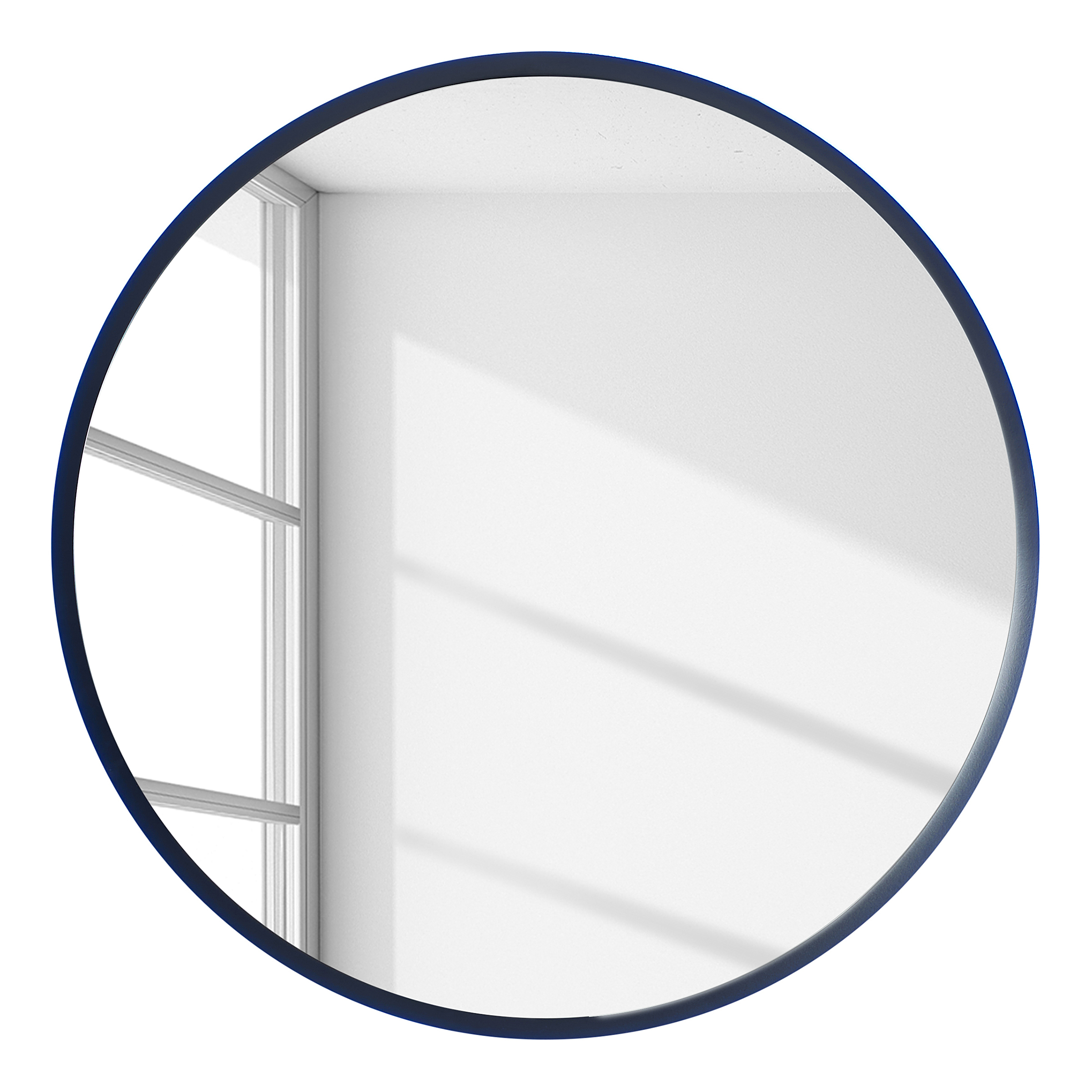 Specchio Rotondo Well Home – Diametro 55 Cm – Cornice In Metallo Nero – 2 Ganci – Pronto Da Appendere - 4