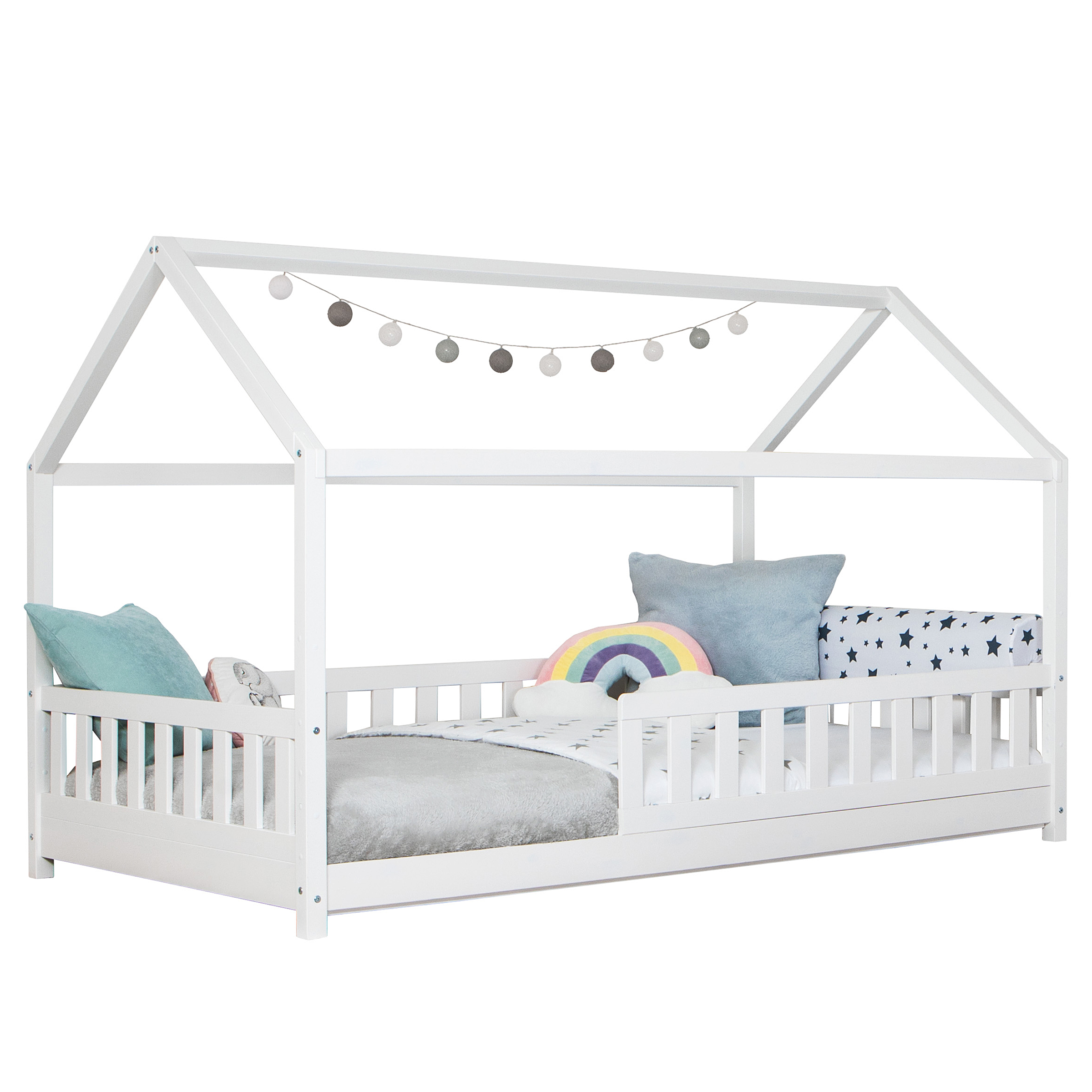 Buxibo Kinderbed met Matras Houten Peuterbed Huisbed