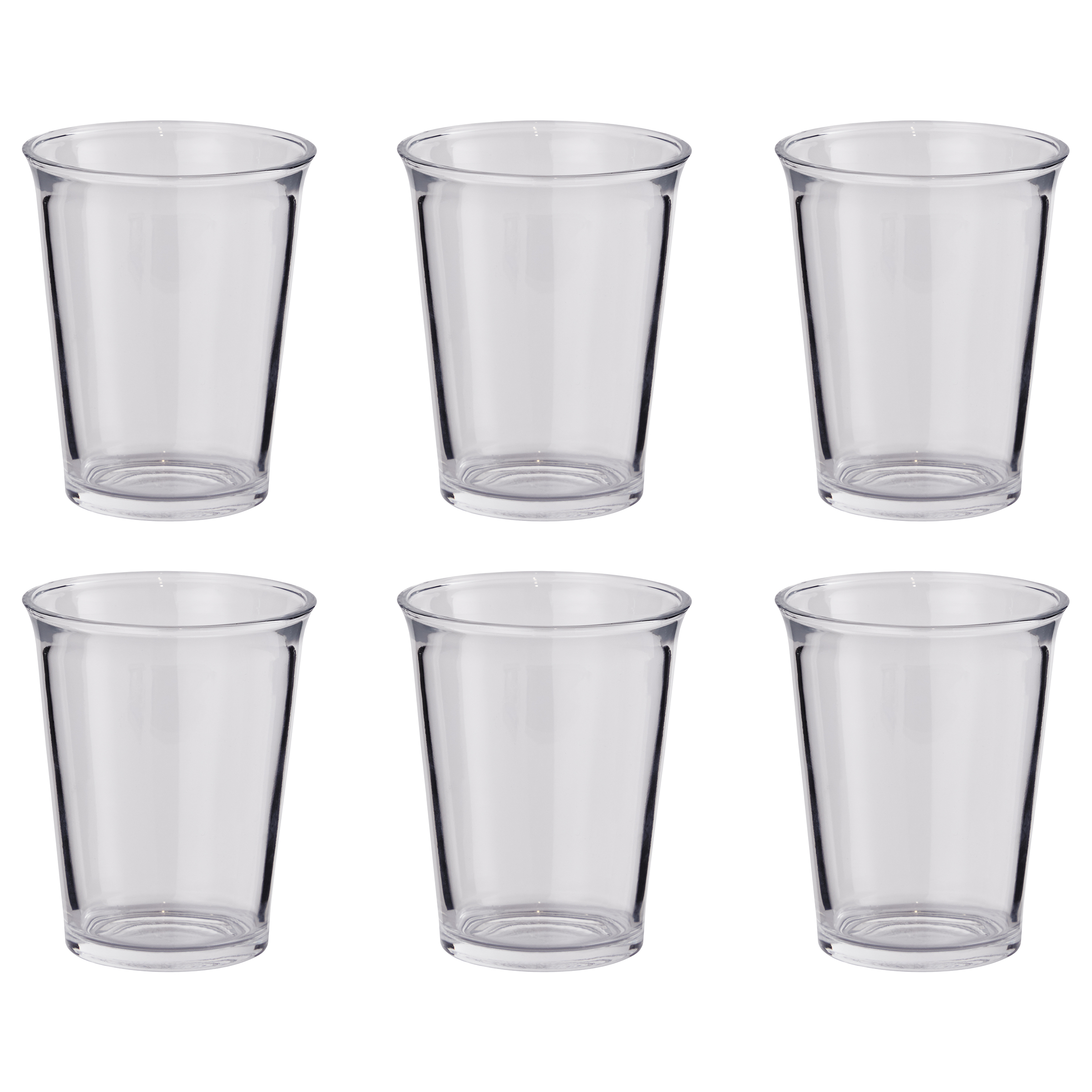 TREND FOR HOME Verre a Eau Couleur Verre Cocktail, 580 ml, Lot de 6, Soft Drink, Sécurité au Lave Vaisselle, Collection Phoebe Rainbow