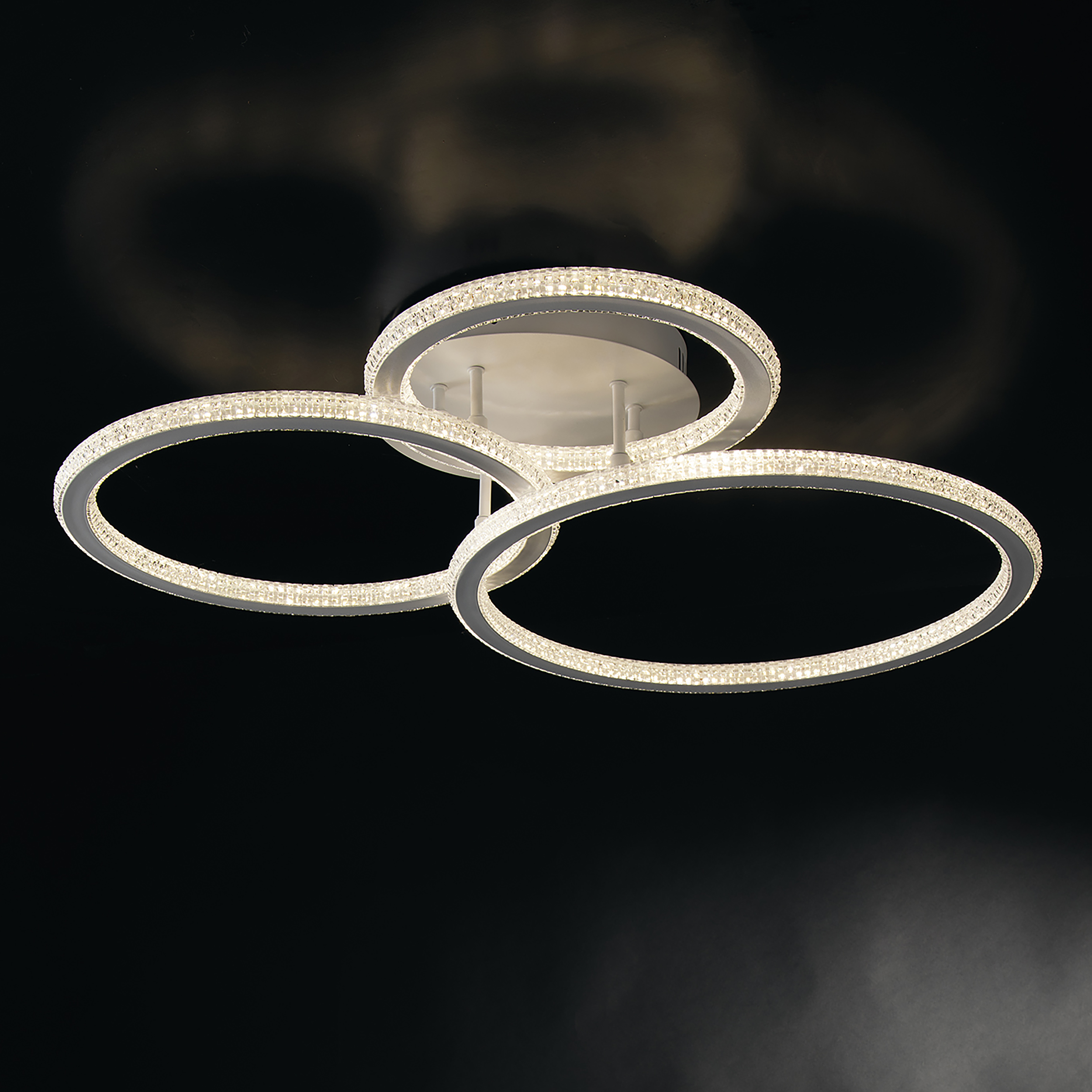 BRILLIANT Lucian LED Deckenleuchte – 50 Cm, Weiß, Dimmbar, 3125 Lumen, 3000-6000K