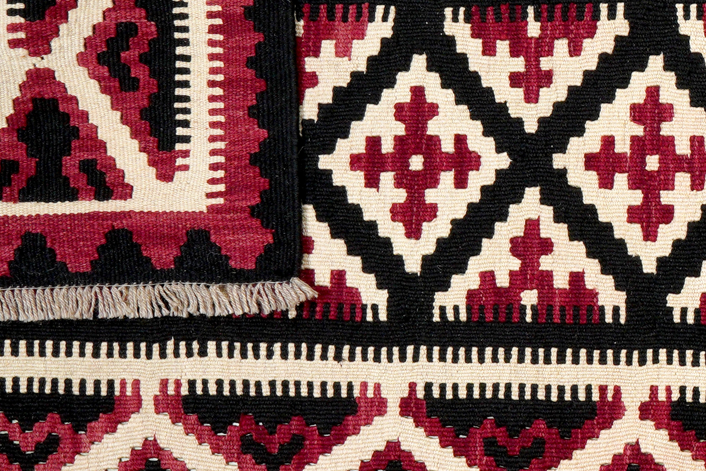 IC378 Tissés à la Main Tapis en Laine Ghashgai Kelim Nature Couleur 238