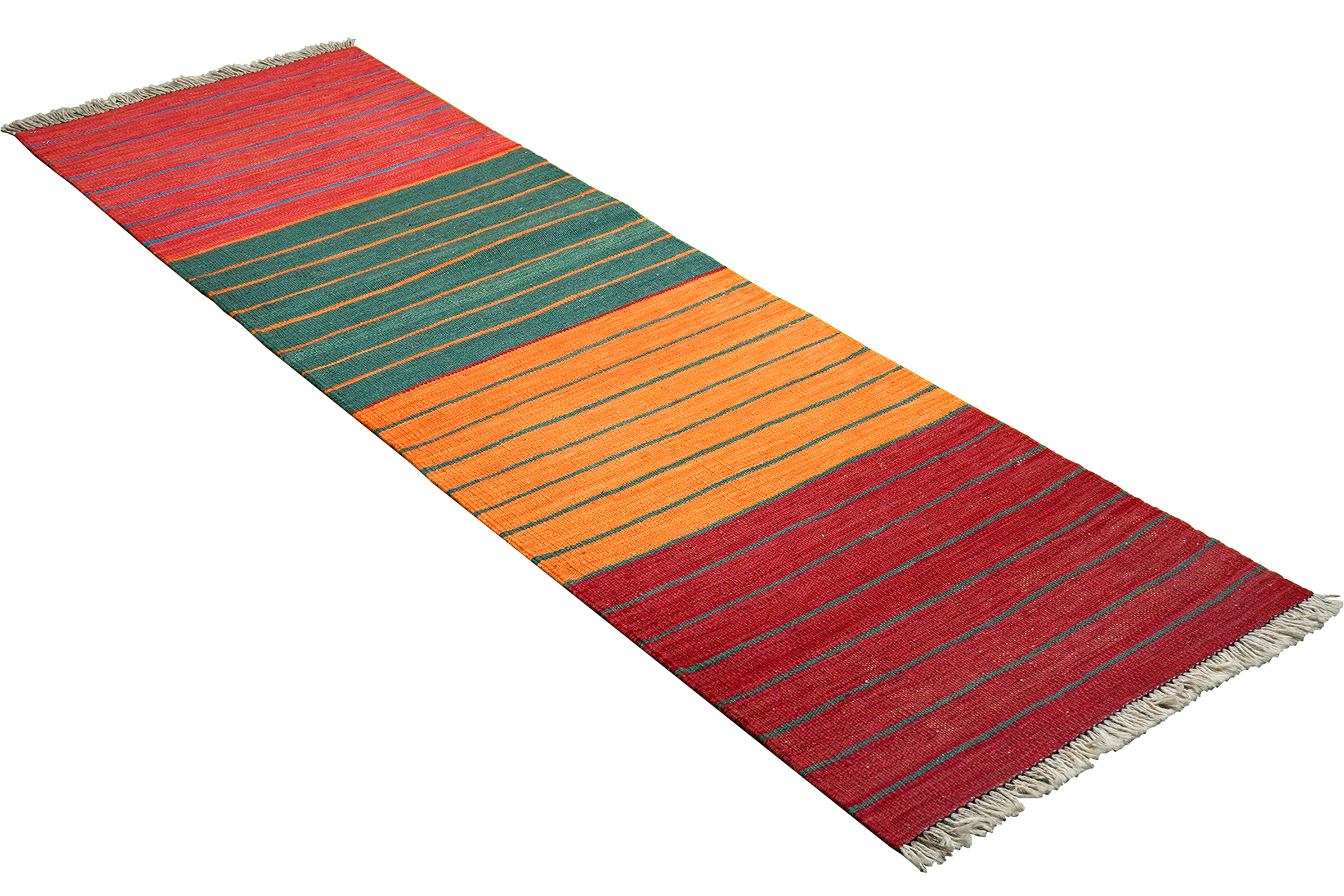 Nr 88 tapis original tissé à la main Kelim Turquie tapis antique laine sur laine ca 163 x 105 cm. ( 5,4 x 3,5 ft. ) - France