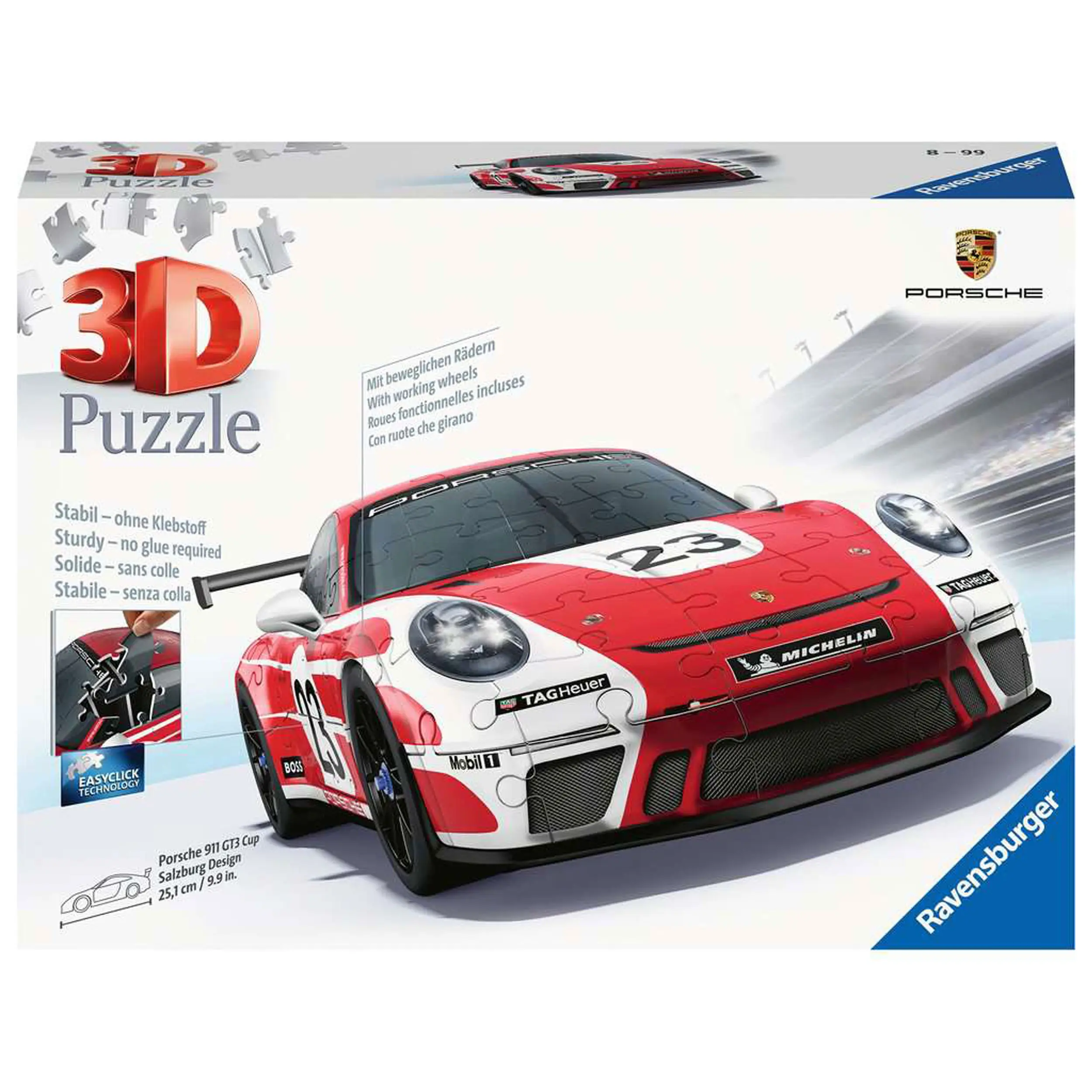 3D-Puzzle Porsche 911 GT3 Cup Salzburg