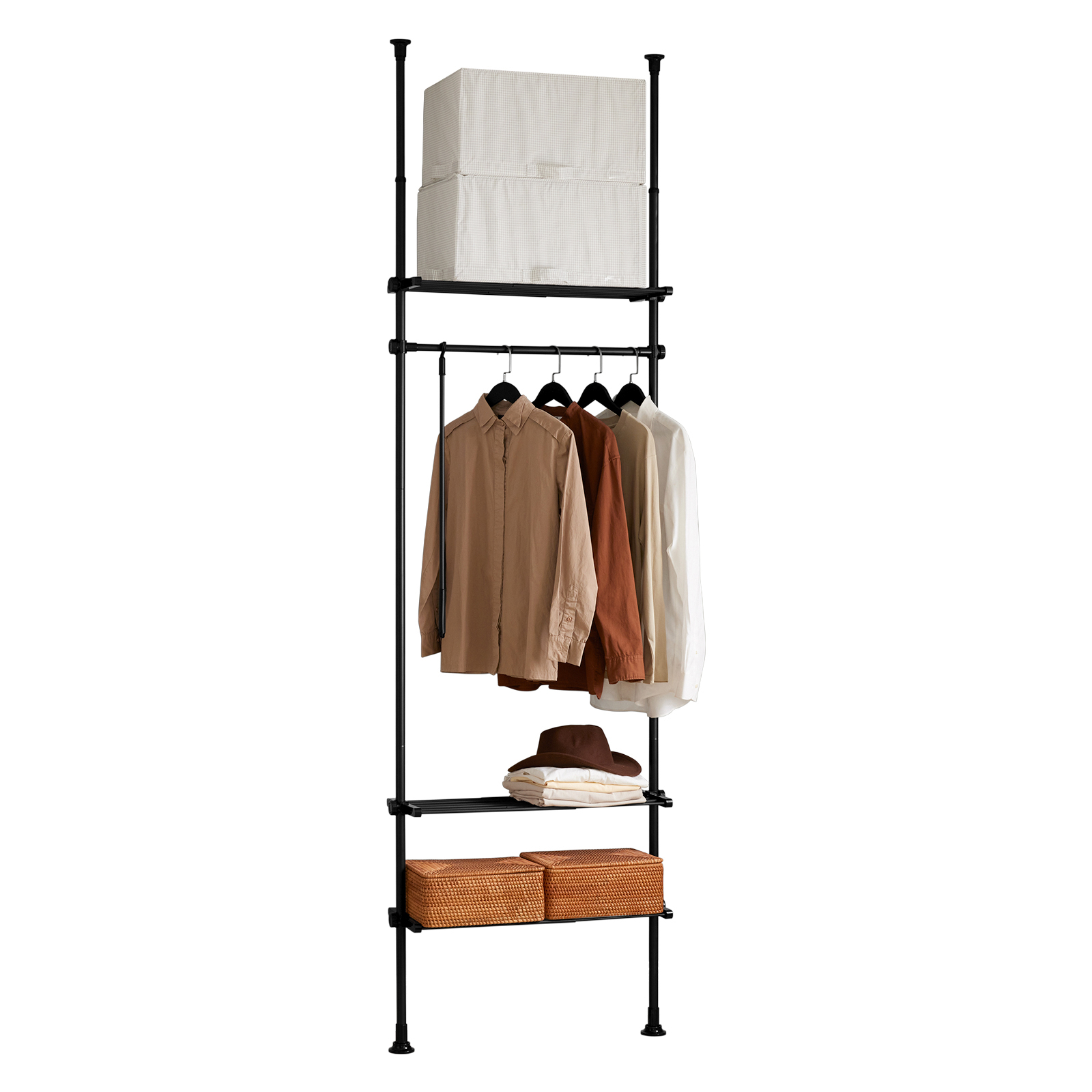teleskop garderoben system kls07-sch