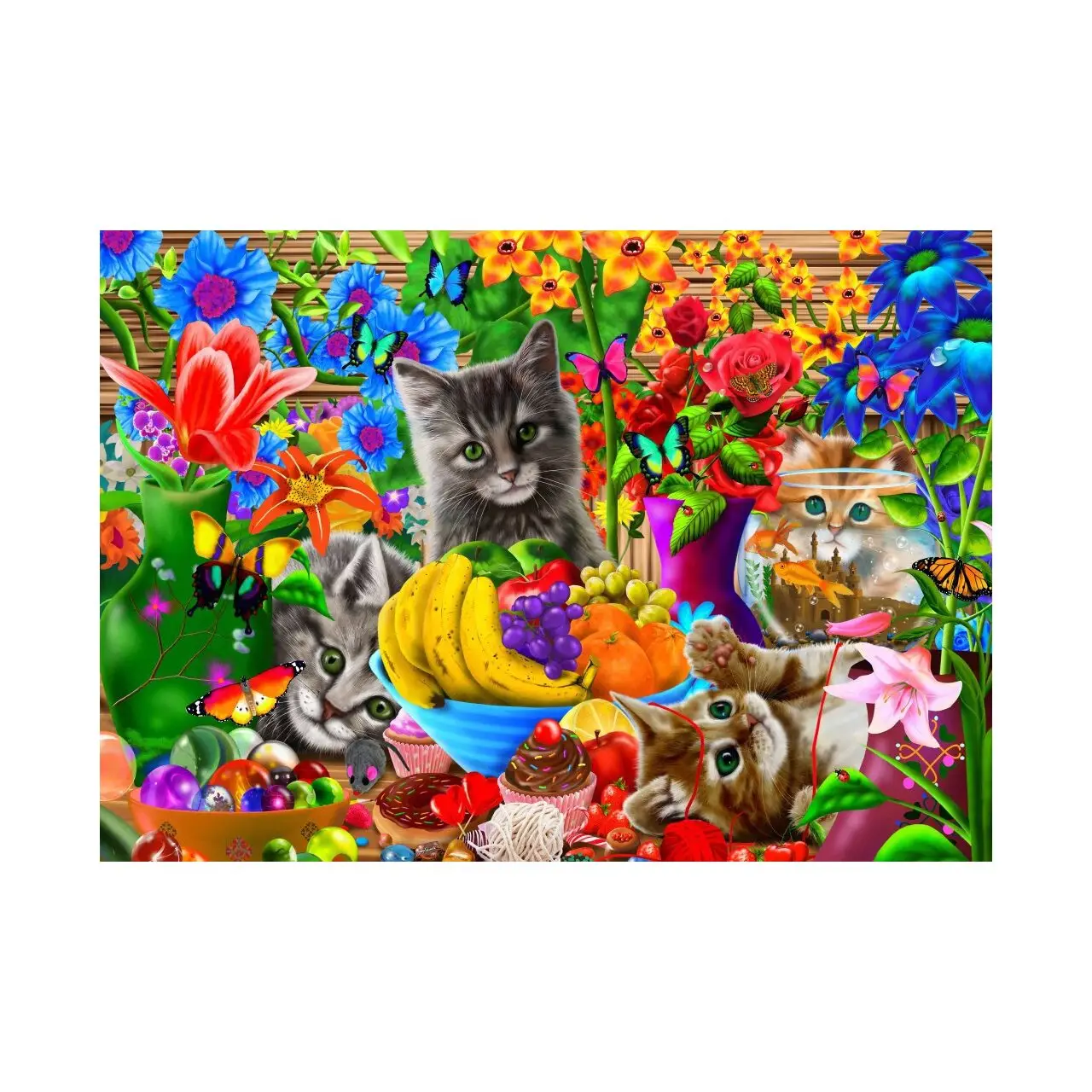 100 Fun Puzzle Kitten Teile