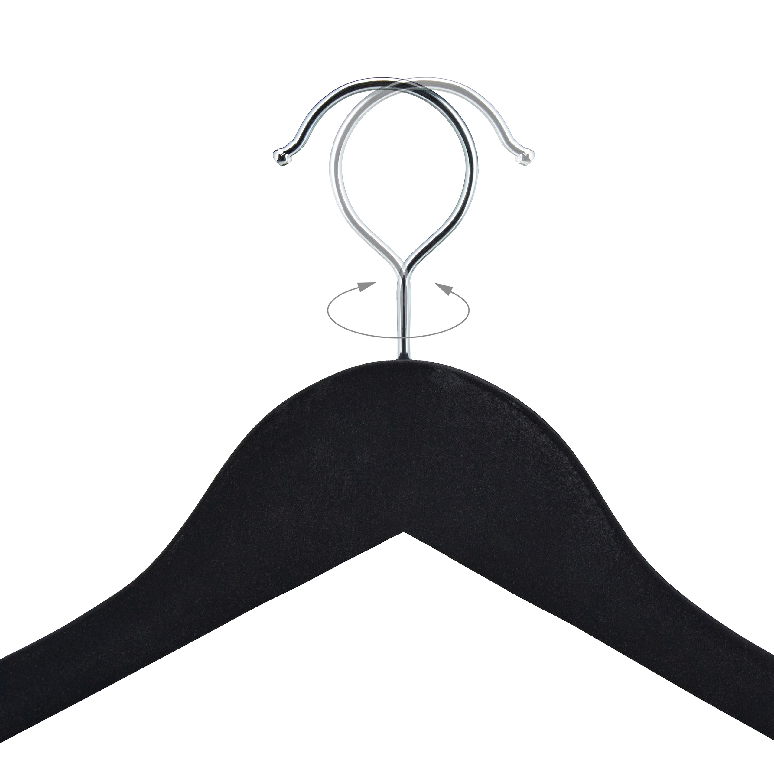 Relaxdays Kleiderbügel 10er Set - Dessous Bügel Mit Klammern Metall