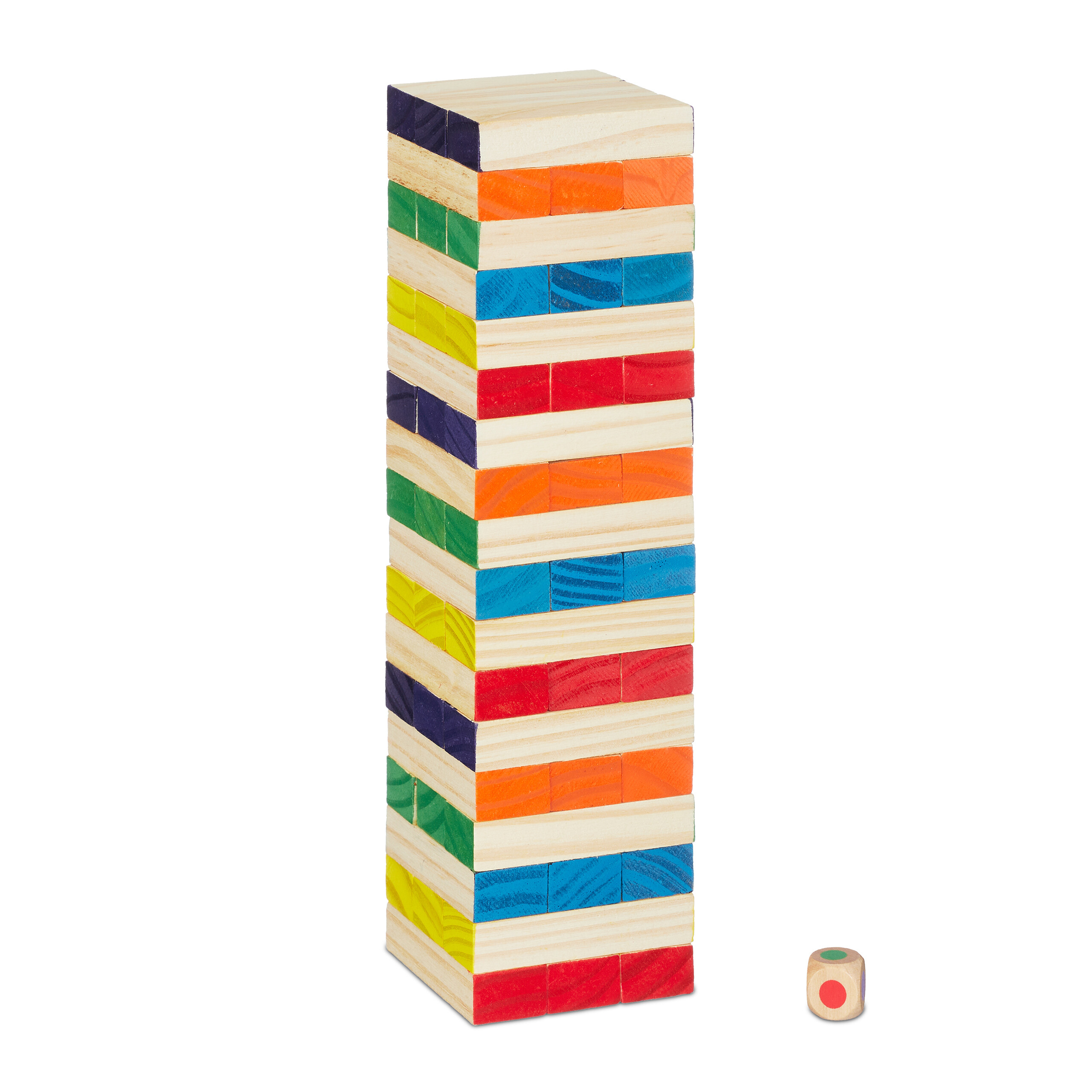 Jeu de la Tour Infernale En Bois Format Voyage 12 Cm Jeu d'Adresse À
