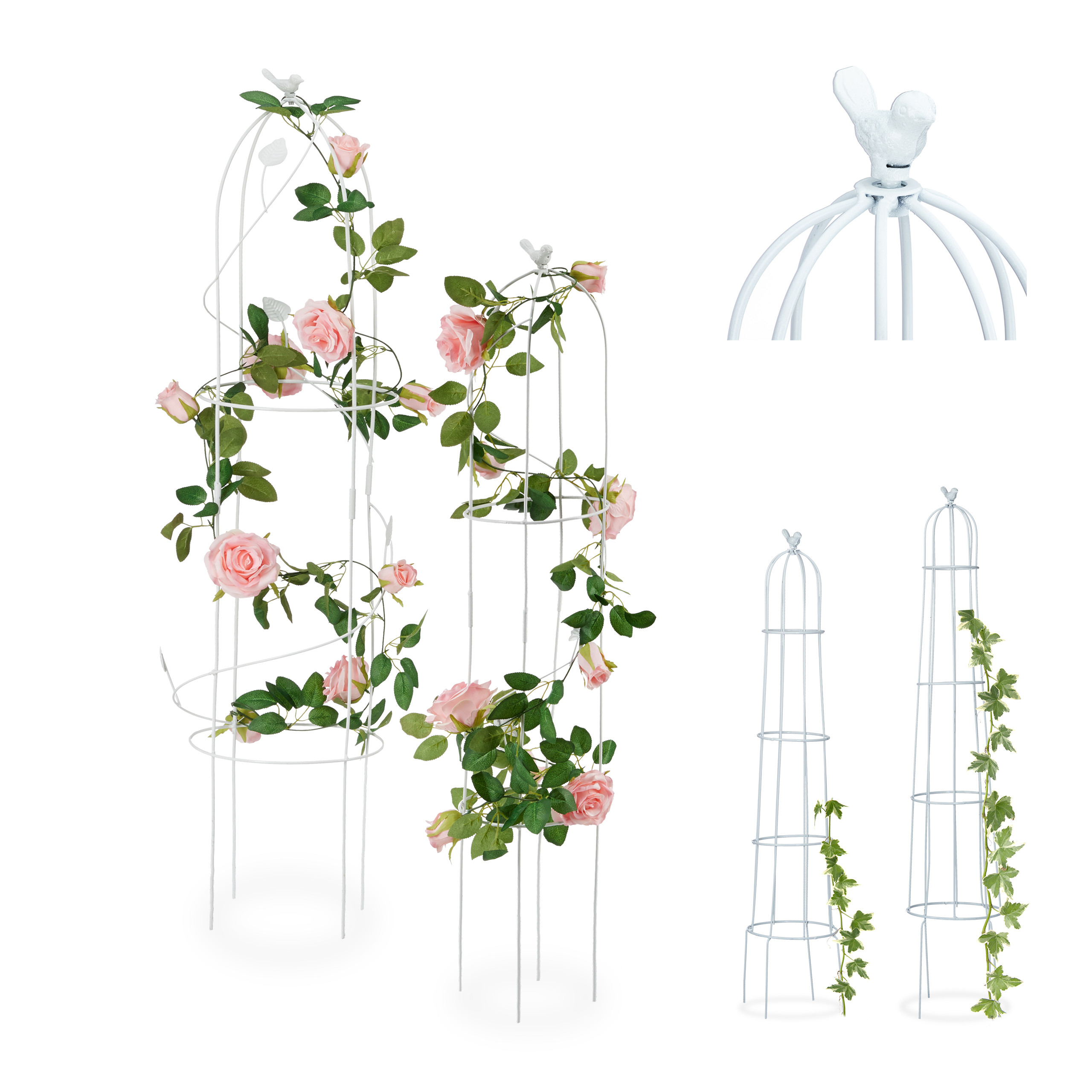 Tuteur pour plantes grimpantes en métal 200 CM arche de jardin support  rosier
