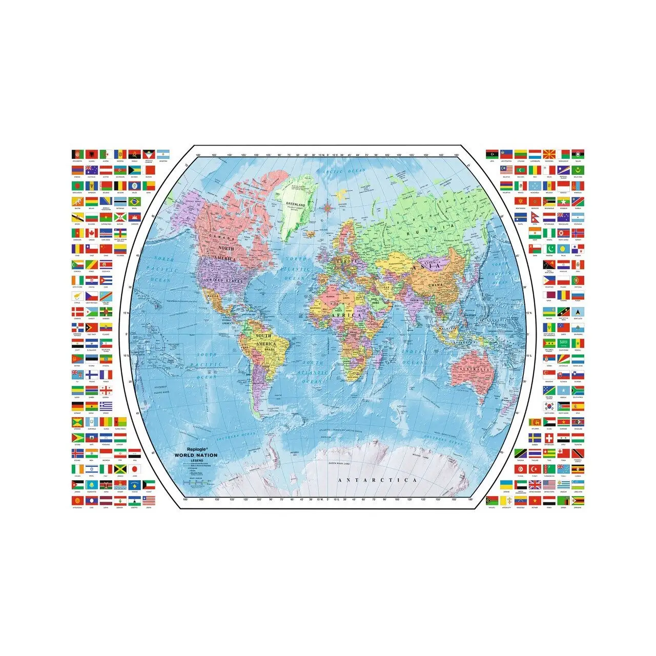 1000 Teile Politische Weltkarte Puzzle