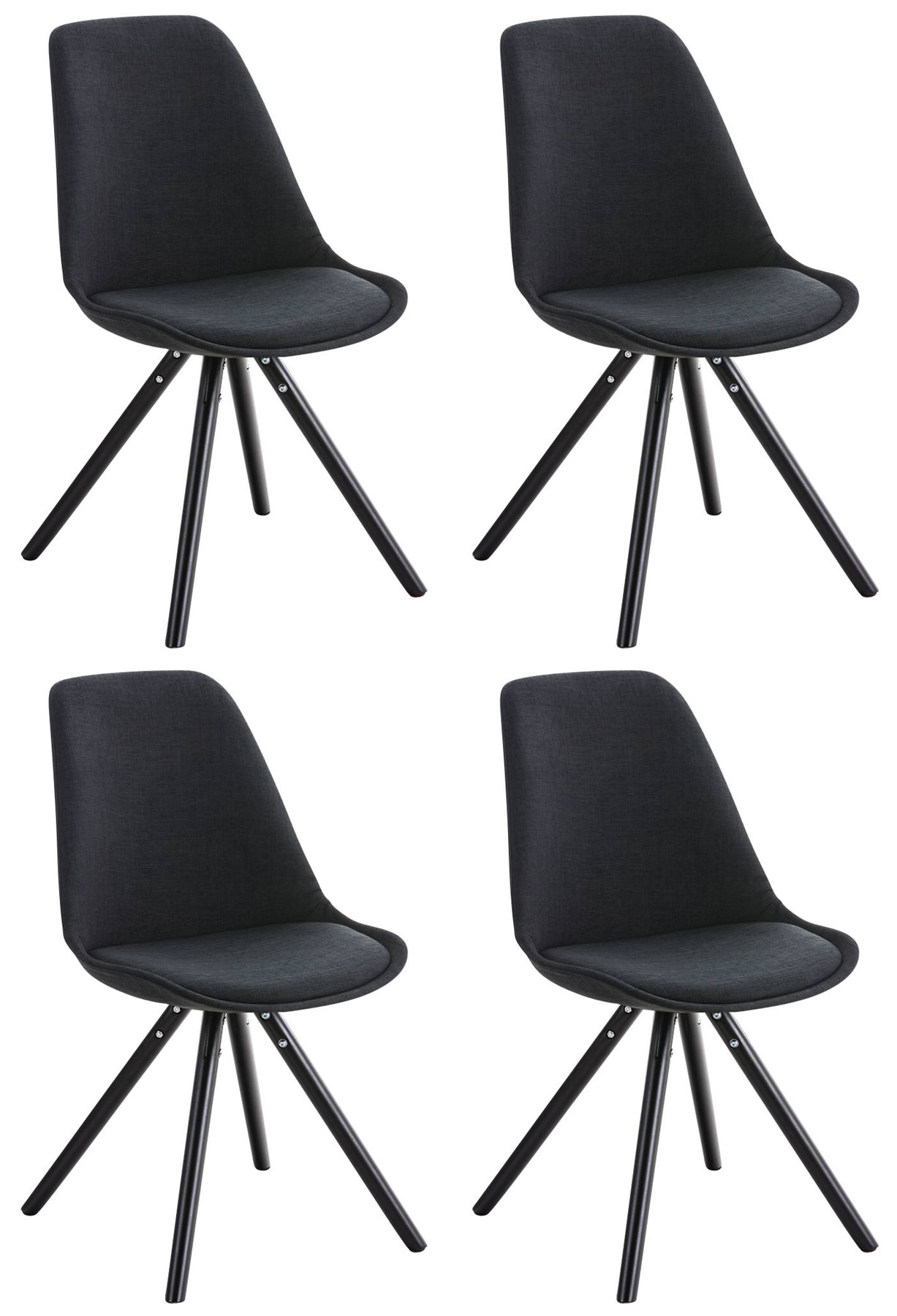 4er Set Stühle Pegleg Stoff Rund kaufen home24