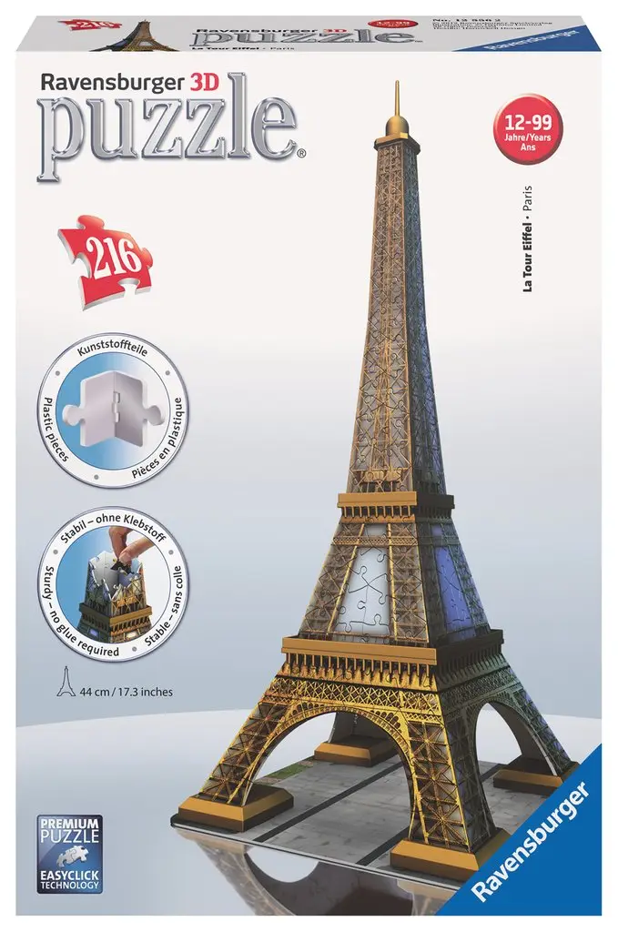 3DPuzzle Eiffelturm Teile 216