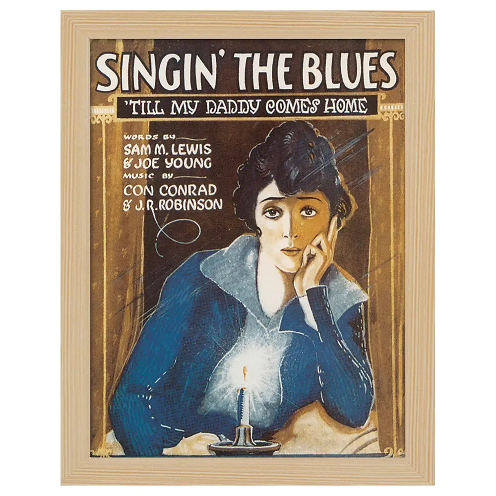 Singin\' Poster Blues Bilderrahmen The