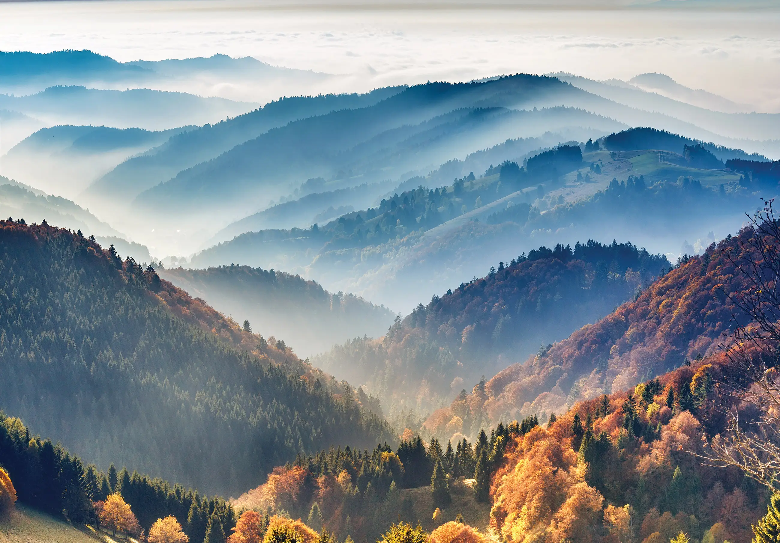 Vlies Landschaft Natur Fototapete Berge